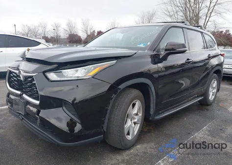 2020 Toyota Highlander L from USA, damaged, VIN 5TDCZRBHXLS014550